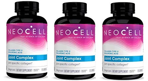 Neocell Collagen Type 2 Immucell Complete Joint Support Capsules, 2400 Mg, 3 Pack (120 Count Each)