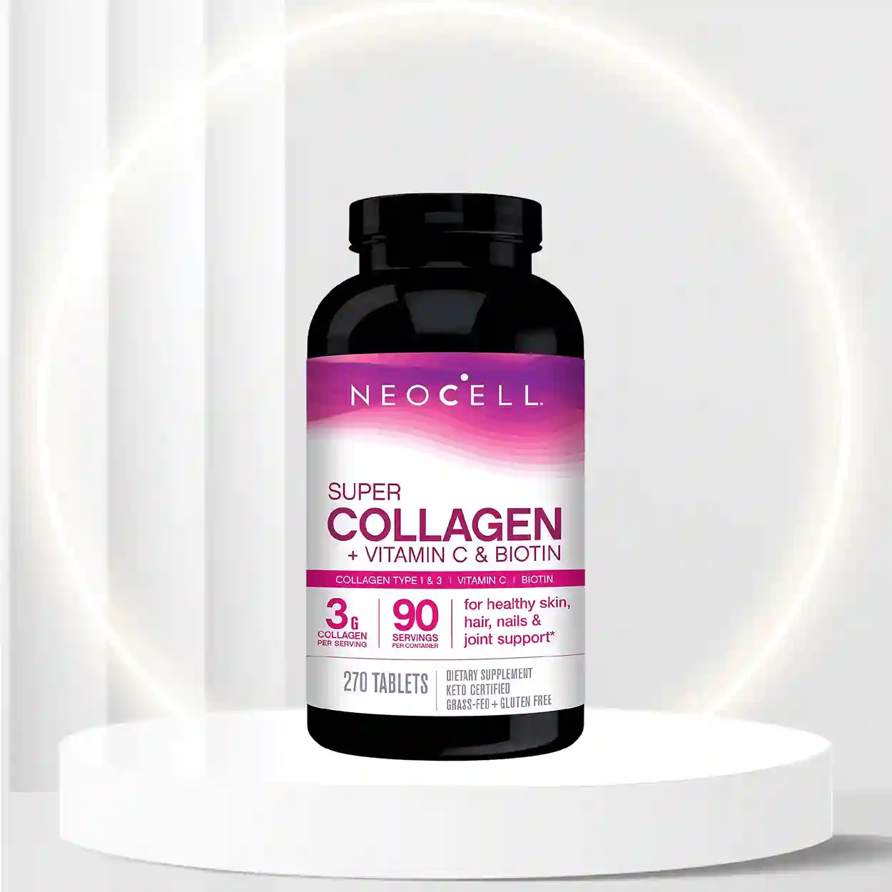 NeoCell Super Collagen + Vitamin C & Biotin, Dietary Supplement, Package May Vary, White, 270 Count