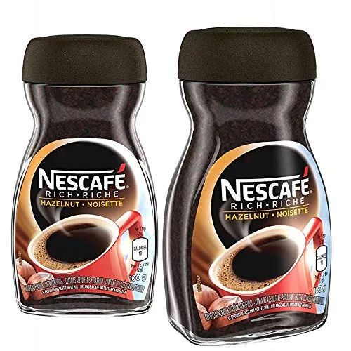 NESCAFE Rich Hazelnut, Instant Coffee, 100g Jar | 2- Pack