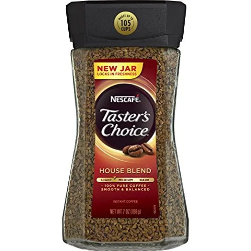 Nescafe Taster's Choice Instant Coffee, House Blend, 7 Ounce (Pack of 2)