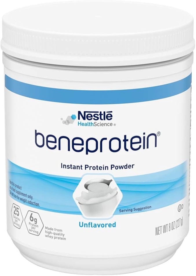 NESTLE NUTRITIONAL RESOURCE BENEPROTEIN Instant Protein Powder, Unflavored - 8 Ounce, QTY:1