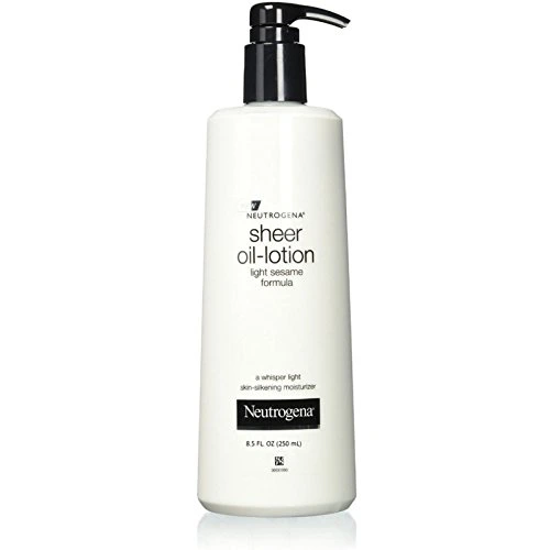 Neutrogena Moisturizing Sheer Body Oil-Lotion, Lightweight & Fast-Absorbing Sesame Oil Formula, 8.5 Fl Oz (Pack of 2)