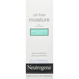Neutrogena Oil Free Daily Long Lasting Facial Moisturizer & Neck Cream - Non Greasy, Oil Free Moisturizer Won't Clog Pores - SPF 15 Sunscreen & Glycerin, 4 fl. oz (Pack of 3)