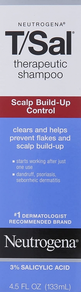 Neutrogena T/Sal Therapeutic Shampoo, Scalp Build-Up Control 4.5 oz