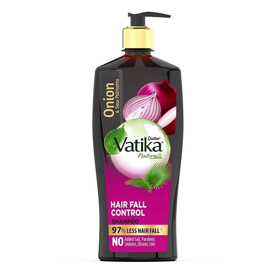 New Dabur Vatika Onion Hair Shampoo for Stronger & Thicker Hair 640ml
