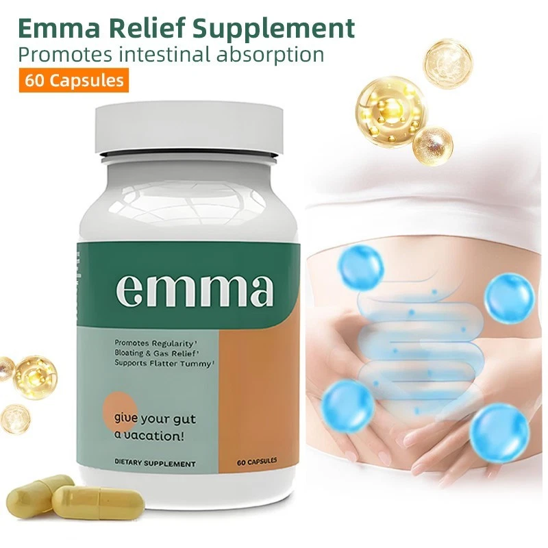 New Emma Relief Supplement Keto for Gut Bloating 60 Capsules Exp 7/2027