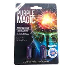 NEW Purple Magic Focus Mood Enhancement Full Box 12 Card 24 Capsule
