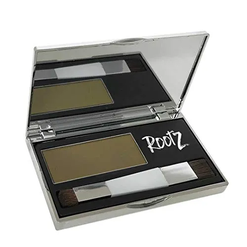 New! RootZ Grey root Cover Up Blonde Touch up for Grey Roots. Shape and Thicken Eyebrows Too. Unique Dual Action Brush - One Product - Two Uses