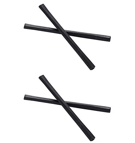 NicelyFit Replacement Temple Ear Socks for Oakley Clubface OX3102 Casing OX3110 Eye Glass Frames (Black - 2 Pairs)