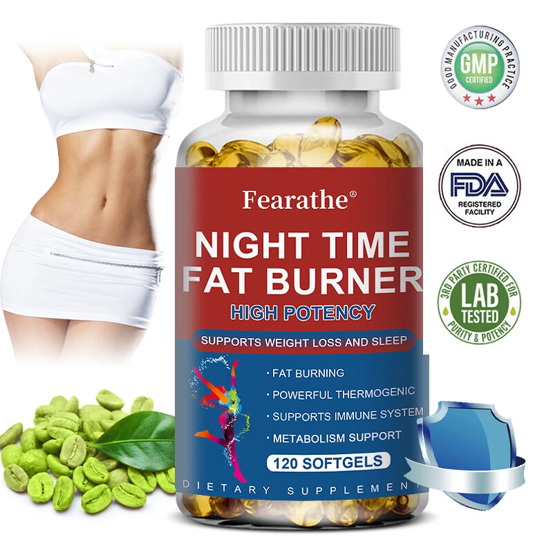 Night Time Fat Burner Reduce Belly Slimming Weight Loss Appetite Suppressant