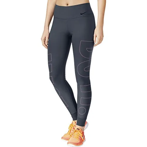 Nike Womens Legend Running Fitness Athletic Leggings Blue XS