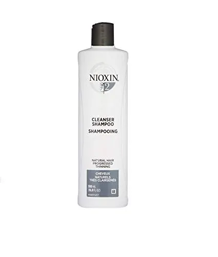Nioxin System 2 Cleanser Shampoo for Natural Hair with Progressed Thinning, 16.9 oz