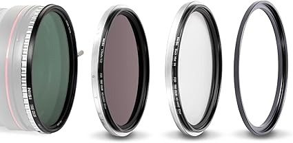 NiSi - 82mm Swift System VND Mist Kit, 1-5 Stop True Color Variable Neutral Density Filter, Swift Adapter Ring, Two Friction-Mounted Filters (ND16 4-Stop, Black Mist 1/4), Photography and Videography