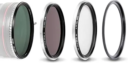 NiSi 82mm Swift System VND Mist Kit 1 5 Stop True Color Variable Neutral Density Filter, Swift Adapter Ring, Two Friction-Mounted Filters (ND16 4-Stop, Black Mist 1/4), Photography and Videography