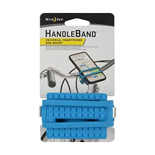 Nite Ize HandleBand Universal Smartphone Bike Handlebar Mount, Bright Blue