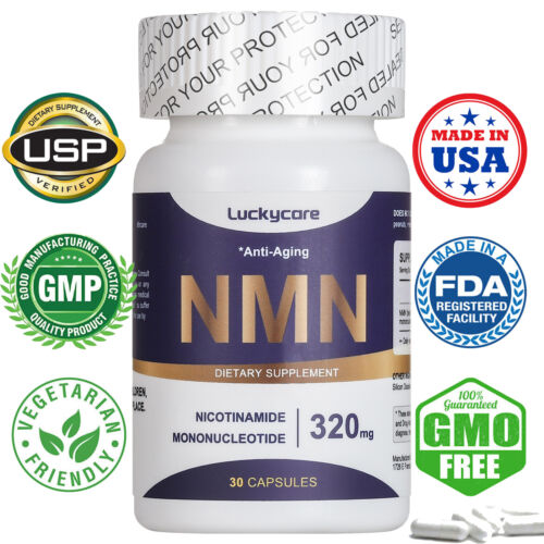 NMN Nicotinamide Mononucleotide 30 Capsules NAD+ Supplement Anti-Aging
