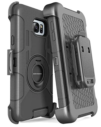 Note 5 Case, Galaxy Note 5 Case, BENTOBEN Samsung Galaxy Note 5 Case Shockproof Heavy Duty Hybrid Full Body Rugged Holster Protective Case for Samsung Galaxy Note 5 with Kickstand + Belt Clip (Black)