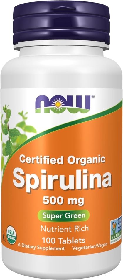 Now Foods Organic Spirulina Tablets, 100