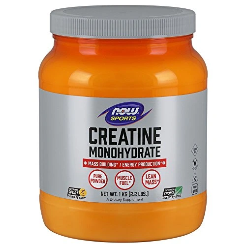 NOW Sports Nutrition, Creatine Monohydrate Powder, Mass Building*/Energy Production*, 2.2-Pound