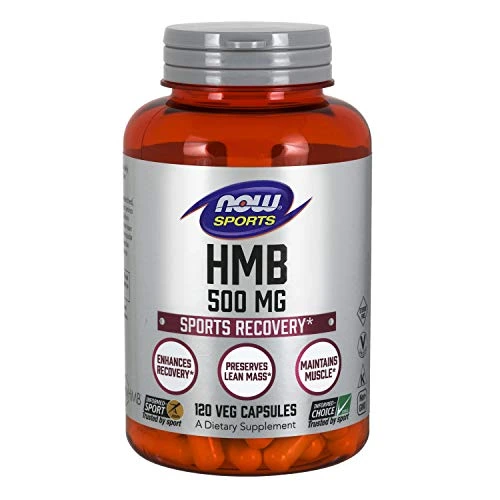 NOW Sports Nutrition, HMB (?-Hydroxy ?-Methylbutyrate) 500 mg, Sports Recovery*, 120 Veg Capsules