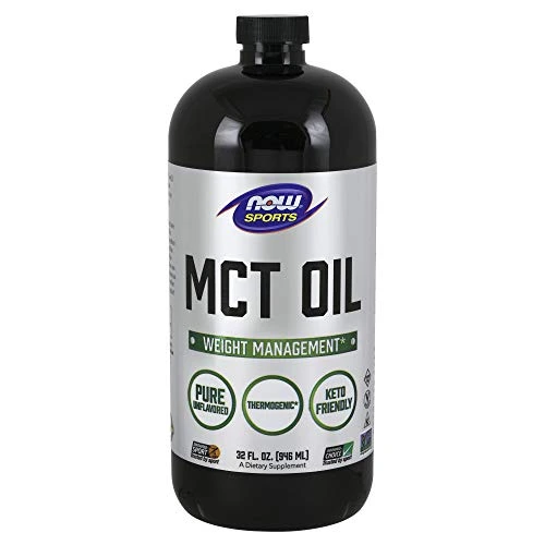 NOW Sports Nutrition, MCT (Medium-chain triglycerides)Oil 14 g, Weight Management, Liquid, 32-Ounce