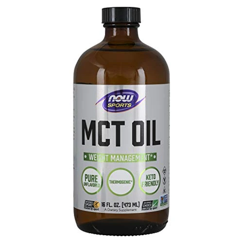 NOW Sports Nutrition, MCT (Medium-chain triglycerides)Oil 14 g, Weight Management, Liquid, 16-Ounce