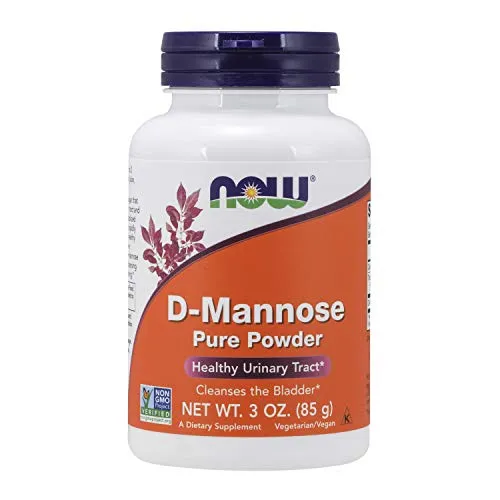 NOW Supplements, D-Mannose Powder, Non-GMO Project Verified, Healthy Urinary Tract*, 3-Ounce