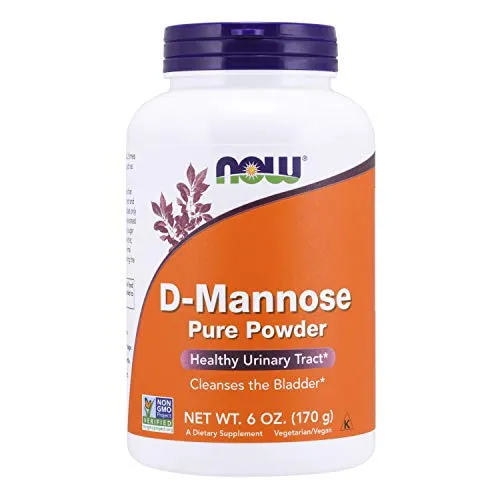 NOW Supplements, D-Mannose Powder, Non-GMO Project Verified, Healthy Urinary Tract*, 6-Ounce