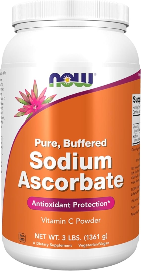 NOW Supplements, Sodium Ascorbate Powder, Buffered, Antioxidant Protection 3 Pound