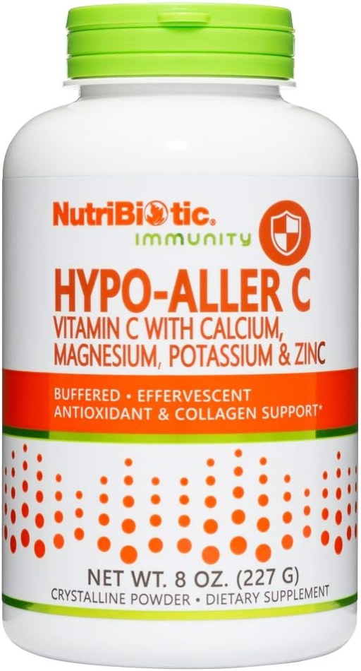 NutriBiotic, Immunity, Hypo-Aller C, Vitamin C with Calcium, Magnesium, Potassium & Zinc, 8 oz (227 g)