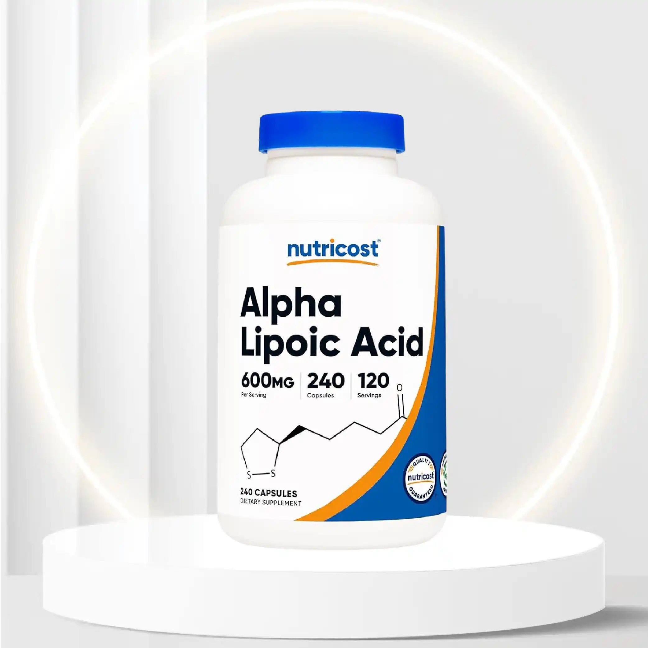 Nutricost Alpha Lipoic Acid 600mg Per Serving, 240 Capsules - Gluten Free, Veggie Capsules, Soy Free & Non-GMO