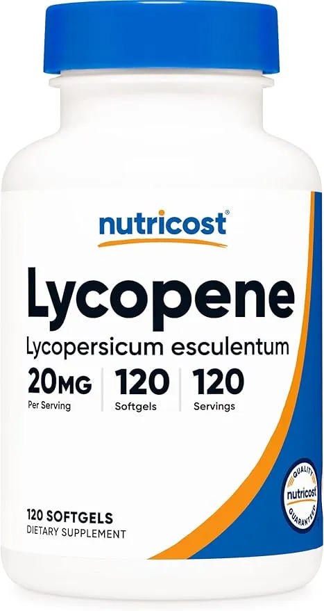 Nutricost Lycopene (20mg) 120 Softgels - Gluten Free, Non-GMO