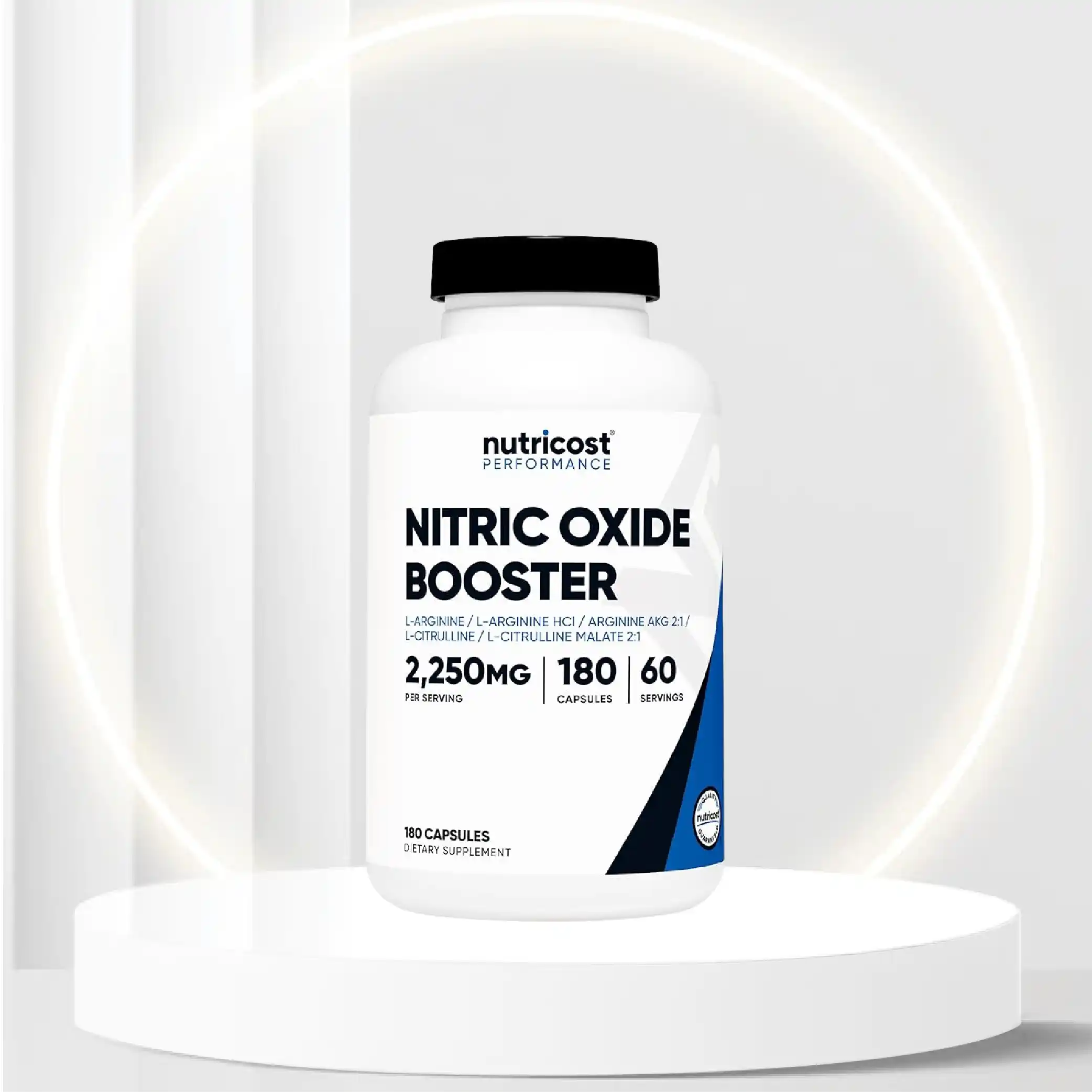 Nutricost Nitric Oxide Booster 750mg, 180 Capsules - Gluten Free and Non-GMO