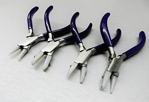 NYLON JAW PLIERS SET JEWELRY CRAFT BEAD WIRE WORKING BENDING FORMING HAND TOOLS (E 12)