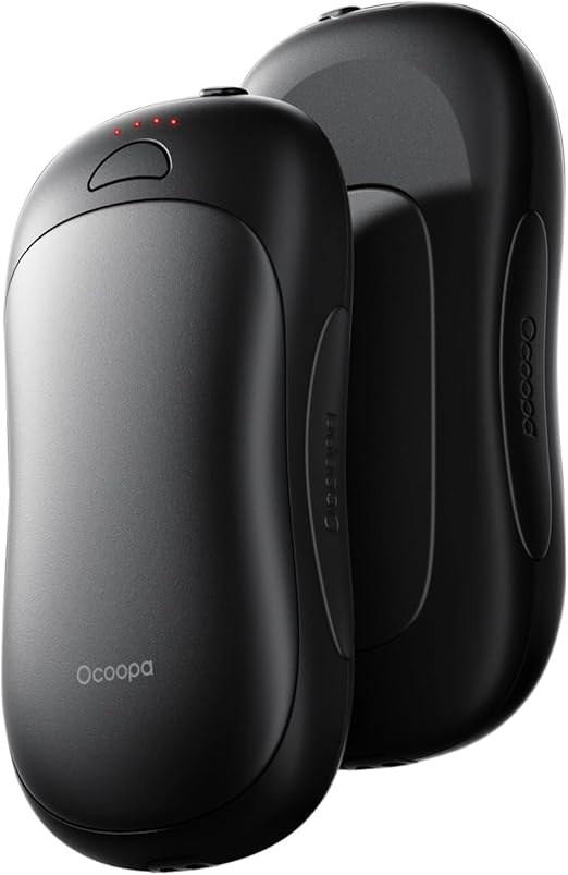 OCOOPA AI Smart Magnetic Double-Sided Heating Hand Warmers Rechargeable 2 Pack,10000mAh Electric Heater, Larger Warming Surface, 4 Heat Levels, Max 136Â°F, Men Gifts for Christmas,UT3 PRO