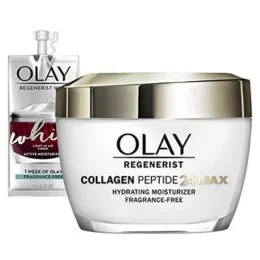 Olay Regenerist Collagen Peptide 24 MAX Face Moisturizer, 1.7 oz + Whip Face Moisturizer Travel/Trial Size Gift Set
