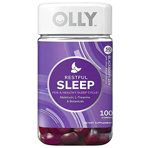 OLLY Restful Sleep Blackberry Zen Flavor - 100 Gummies