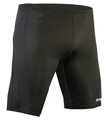 Onvous Mens Durable Training Jammer Swimsuit (34) Black