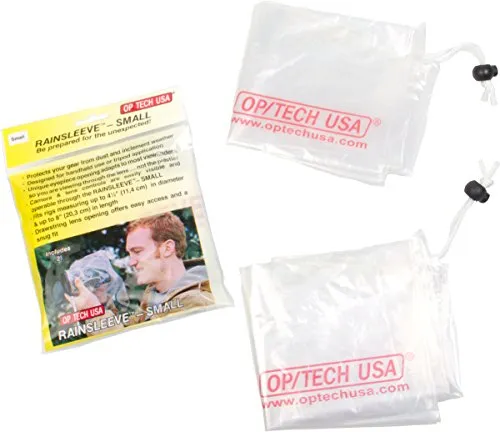 OP/TECH USA 9001022 Rainsleeve - 2 Pack (Clear), small 8-inch