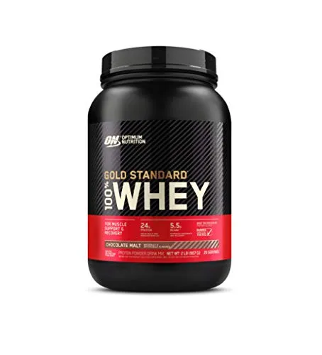 Optimum Nutrition Gold Standard 100% Whey Protein Powder, Chocolate Malt, 2 Pound (Packaging May Vary)