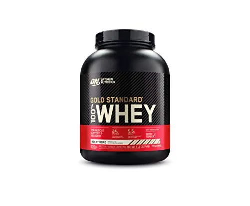 Optimum Nutrition Gold Standard 100% Whey Protein Powder, Rocky Road, 5 Pound (Packaging May Vary)