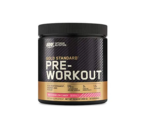 OPTIMUM NUTRITION Gold Standard Pre-Workout with Creatine, Beta-Alanine, and Caffeine for Energy, Flavor: Watermelon, 30 Servings