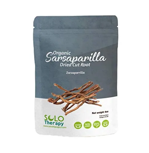 Organic Sarsaparilla Dried Cut Root , 4 oz. , Smilax Medica , Raï¿½z De Zarzaparrilla 4 oz. Tea , Sarsaparilla Herbal Tea , Product From Mï¿½xico , Packaged in the USA (4 oz.)