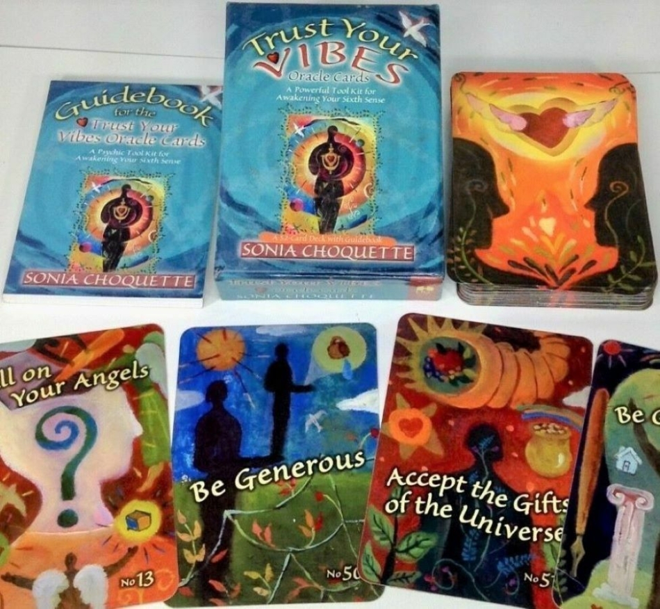 ORIGINAL Trust Your Vibes Oracle Card Deck +GUIDEBOOK Sonia Choquette USA Seller