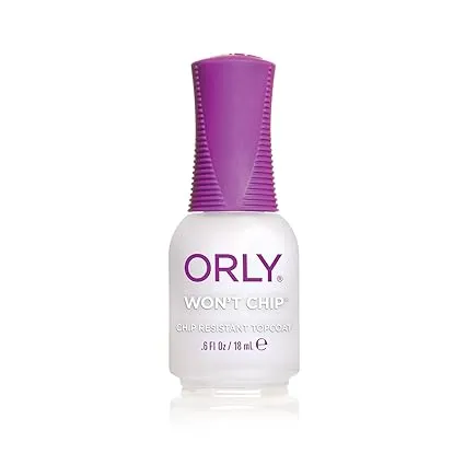 Orly Top Nail Coat, Won't Chip, 0.6 Ounce