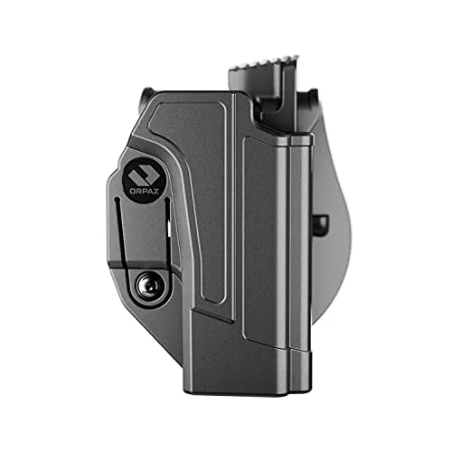 Orpaz G19 Holster Left Handed Compatible with Glock 19 Holster Left Handed Modular OWB Holster (Level II Retention, Paddle Holster)