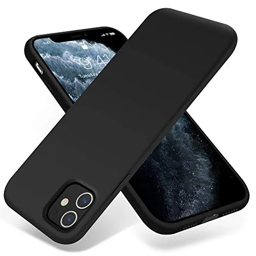 OTOFLY iPhone 11 Case,Ultra Slim Fit iPhone Case Liquid Silicone Gel Cover with Full Body Protection Anti-Scratch Shockproof Case Compatible with iPhone 11 (Black)