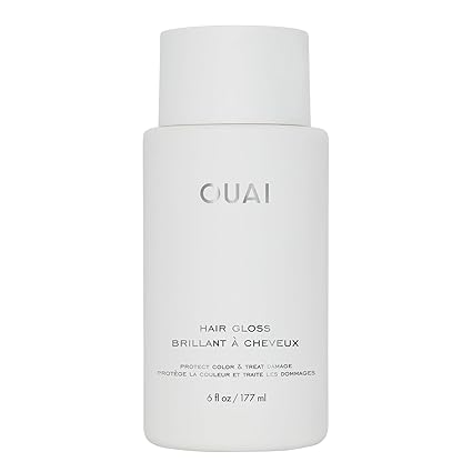 OUAI Hair Gloss - In-Shower Shiny Hair Treatment with Frizz Control - Heat Protectant Hair Glaze Infused with Hyaluronic Acid, Rice Water + Panthenol - Paraben, Phthalate & Sulfate Free (6 Oz)