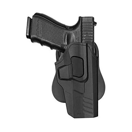 OWB Holster for Glock 19/23/32 Gen 1 2 3 4, Tactical Gun Holster Fit Glock 19X, Glock 19 Gen 5, 360ï¿½ Adjustable Paddle Holster with Fast Release, Open Carry Belt Holster - Right Handed