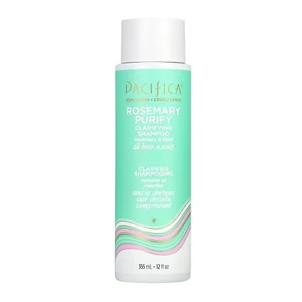 Pacifica Clarifying Shampoo â Rosemary Purify Invigorating Shampoo w/Soothing Mint for Detoxing Hair & Scalp Build-Up, Sulfate & Silicone Free - Vegan & Cruelty-Free Dermatologist Tested